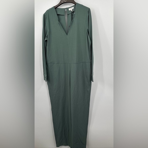 Billy Reid V neck jumpsuit new with tags size M green anthropologie - Picture 5 of 9